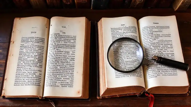 Libros antiguos y nuevos se comparan